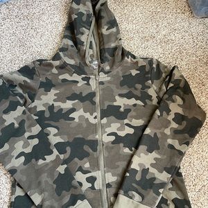 Eddie Bauer camo zip up hoodie